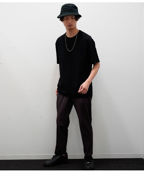 JUNRED(ジュンレッド)の「バックメッシュポンチクルー(Tシャツ/カットソー・メンズ・ホワイト/ブラック/ベージュ/サックスブルー/ブルー系その他4・S/M/L)」の6枚目の写真