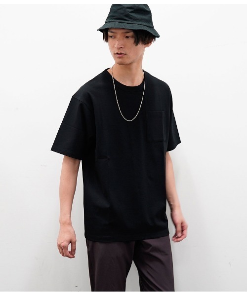 JUNRED(ジュンレッド)の「バックメッシュポンチクルー(Tシャツ/カットソー・メンズ・ホワイト/ブラック/ベージュ/サックスブルー/ブルー系その他4・S/M/L)」の7枚目の写真