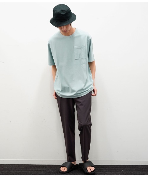 JUNRED(ジュンレッド)の「バックメッシュポンチクルー(Tシャツ/カットソー・メンズ・ホワイト/ブラック/ベージュ/サックスブルー/ブルー系その他4・S/M/L)」の9枚目の写真