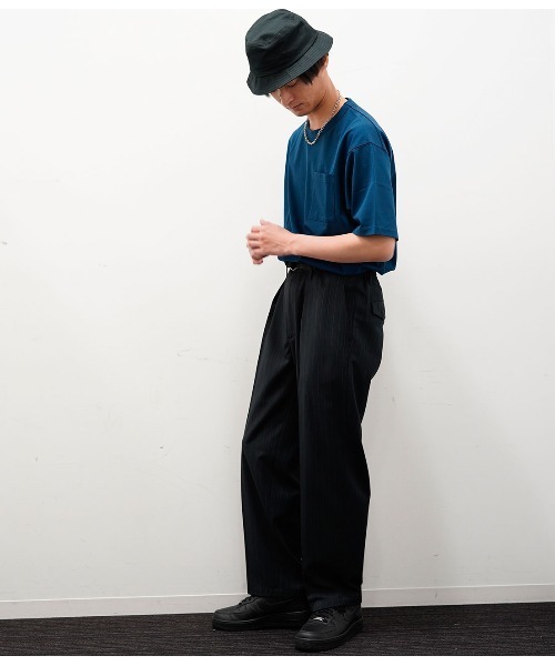 JUNRED(ジュンレッド)の「バックメッシュポンチクルー(Tシャツ/カットソー・メンズ・ホワイト/ブラック/ベージュ/サックスブルー/ブルー系その他4・S/M/L)」の14枚目の写真