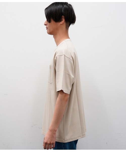 JUNRED(ジュンレッド)の「バックメッシュポンチクルー(Tシャツ/カットソー・メンズ・ホワイト/ブラック/ベージュ/サックスブルー/ブルー系その他4・S/M/L)」の22枚目の写真