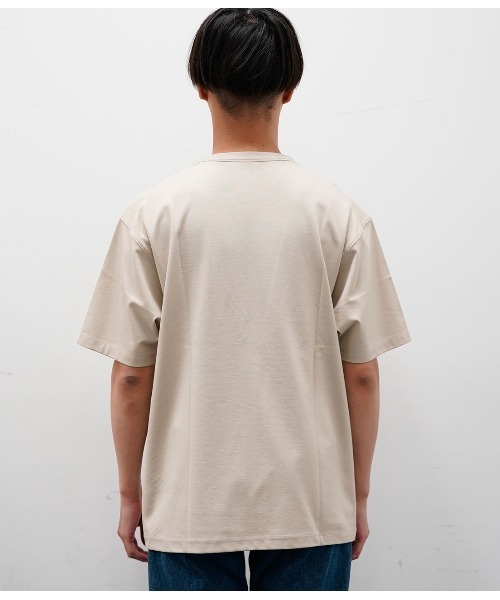 JUNRED(ジュンレッド)の「バックメッシュポンチクルー(Tシャツ/カットソー・メンズ・ホワイト/ブラック/ベージュ/サックスブルー/ブルー系その他4・S/M/L)」の15枚目の写真