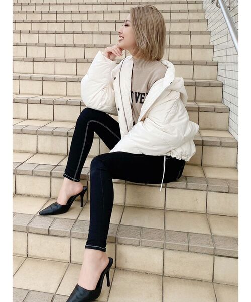 GYDA(ジェイダ)の「【WEB限定】ショートダウンコート(ダウンジャケット/コート・レディース・ブラック/オフホワイト/その他1・FREE)」の19枚目の写真