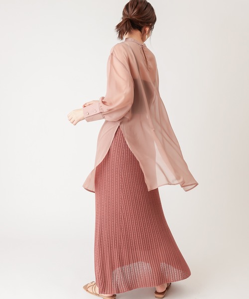 natural couture（ナチュラルクチュール）の「【WEB限定】プチハイロングチュニック（シャツ/ブラウス・レディース・ブラック/ベージュ/ブラウン/ピンク/アイボリー・FREE）」の20枚目の写真