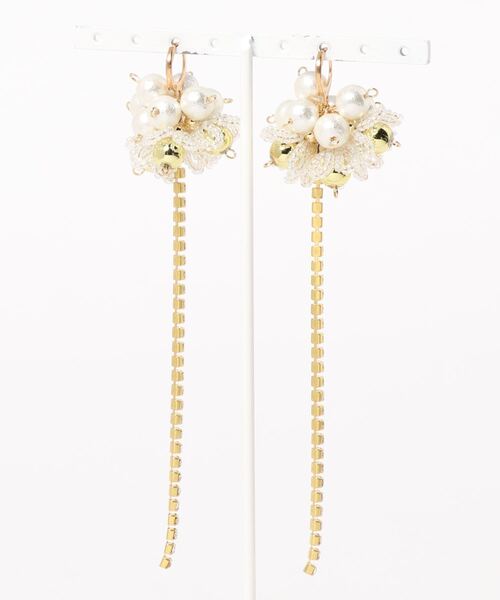 tone(トーン)の「【Tie】 rhinestone・ピアス(ピアス(両耳用)・レディース・パープル/グレー/クリア/レッド/パープル系その他/レッド系その他・FREE)」の7枚目の写真