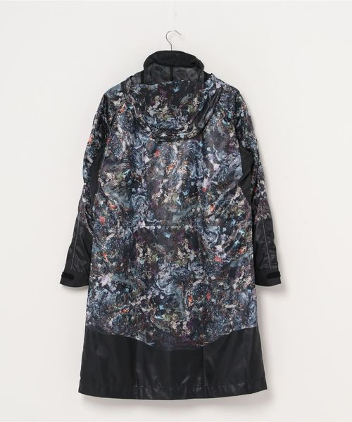 and wander*10万円* ストーンプリンターリップコート*アンドワンダー and wander*10万円* ストーンプリンターリップコート*アンドワンダー