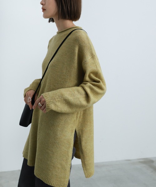 select MOCA（セレクトモカ）の「2021 AW 2WAYレイヤードニットベスト＆ニットトップスセット（ニット/セーター・レディース・ブラウン/ライトグリーン/パープル・FREE）」の21枚目の写真
