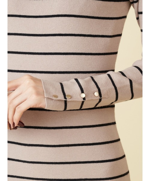 ROYAL PARTY（ロイヤルパーティー）の「【洗えるニットワンピース】タイトワンピース（ワンピース・レディース・ベージュ/レッド/ブラック/ベージュ系その他2・ｼｮｰﾄ/ﾛﾝｸﾞ）」の12枚目の写真