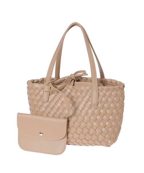 Edit Sheen（エディットシーン）の「細編みミニトートバッグ（トートバッグ・レディース・ブラック/ベージュ・FREE）」の10枚目の写真