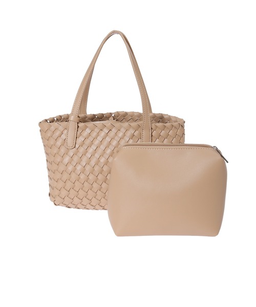 Edit Sheen（エディットシーン）の「細編みミニトートバッグ（トートバッグ・レディース・ブラック/ベージュ・FREE）」の9枚目の写真