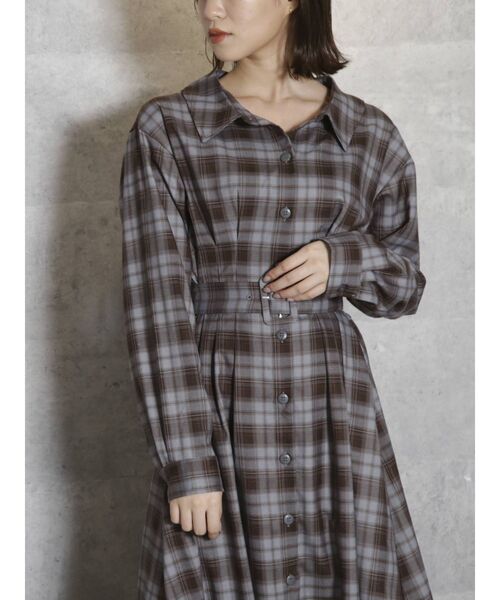 dazzlin（ダズリン）の「ロングシャツワンピース（ワンピース・レディース・ブラウン/ベージュ/その他1・FREE）」の20枚目の写真