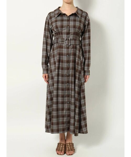dazzlin（ダズリン）の「ロングシャツワンピース（ワンピース・レディース・ブラウン/ベージュ/その他1・FREE）」の22枚目の写真