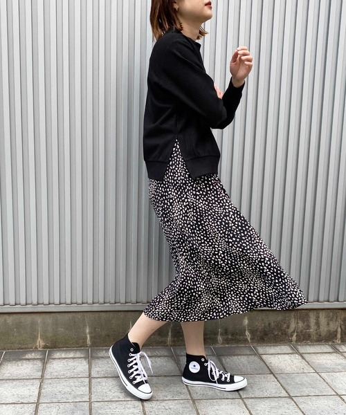PICCIN(ピッチン)の「ドッキングワンピース(ワンピース・レディース・ブラック/アイボリー・M)」の2枚目の写真
