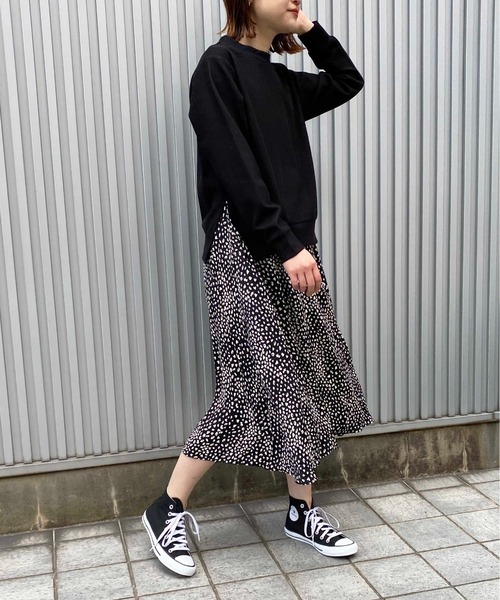 PICCIN(ピッチン)の「ドッキングワンピース(ワンピース・レディース・ブラック/アイボリー・M)」の6枚目の写真