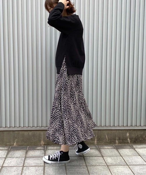 PICCIN(ピッチン)の「ドッキングワンピース(ワンピース・レディース・ブラック/アイボリー・M)」の8枚目の写真