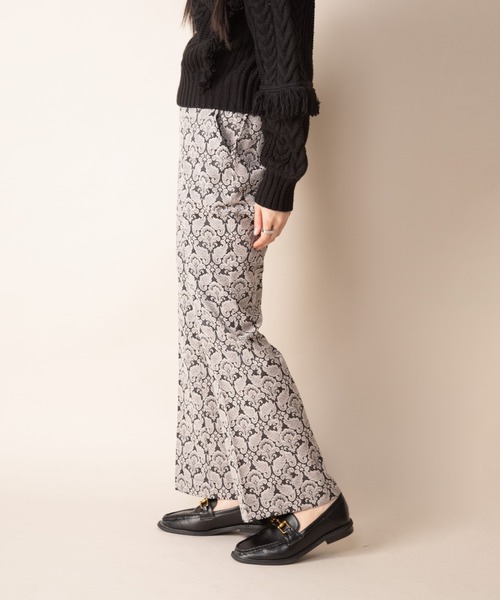 Mysa&Liina(ミーサリーナ)の「ジャガードパンツ(その他パンツ・レディース・ブラック/ベージュ/グレー・M)」の20枚目の写真