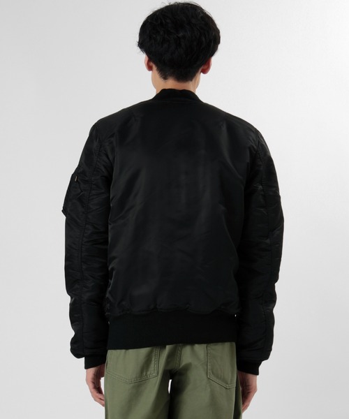 Alpha MA-1 フライトジャケットブラック　アルファインダストリーズ　M Alpha Industries アルファ インダストリーズ ジャケット メンズ