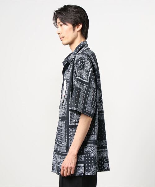 DEAR LAUREL(ディアローレル)の「DEAR LAUREL/ディアローレル 半袖シャツ D21S2401(シャツ/ブラウス・メンズ・ブラック/ネイビー/ホワイト・L/M)」の4枚目の写真