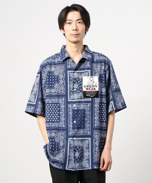 DEAR LAUREL(ディアローレル)の「DEAR LAUREL/ディアローレル 半袖シャツ D21S2401(シャツ/ブラウス・メンズ・ブラック/ネイビー/ホワイト・L/M)」の10枚目の写真