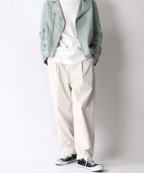 SITRY(シトリー)の「loose tapered tuck wide Pants/ルーズ テーパード タック ワイドパンツ(スラックス・メンズ・ブラック/ベージュ/オフホワイト/ライトベージュ・M/L)」の15枚目の写真