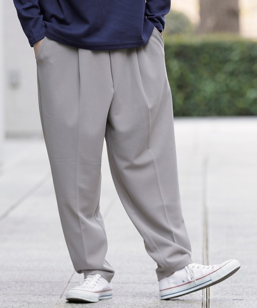 ADMIX/ATELIER SAB MEN(アドミックスアトリエサブメン)の「アムンゼン ストレッチ ジャージ / リラックス イージー ワイド テーパードパンツ(スラックス・メンズ・ブラック/ブラウン/グレイッシュベージュ・48/50)」の22枚目の写真