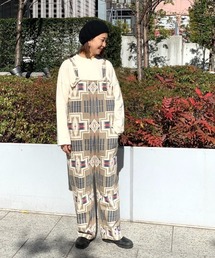 MANASTASH | MANASTASH/マナスタッシュ　Ws HEMP OVERALLS PENDLETON ウィメンズヘンプオーバーオールペンドルトン(サロペット/オーバーオール)