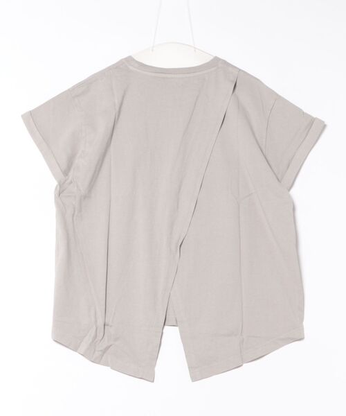 FRUIT OF THE LOOM(フルーツオブザルーム)の「バックアシンメトリースリットTシャツ / 半袖 / スリット / ロゴ / ワンポイント / カジュアル / セットアップ(Tシャツ/カットソー・レディース・ブラウン/グレー/オレンジ/グリーン・M/L)」の10枚目の写真
