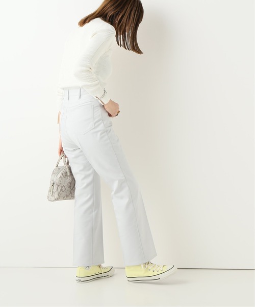 JOINT WORKS（ジョイントワークス）の「J-ストレッチツイルフレアパンツ（スラックス・レディース・ライトグレー/ネイビー/ブラウン・SMALL/MEDIUM）」の4枚目の写真