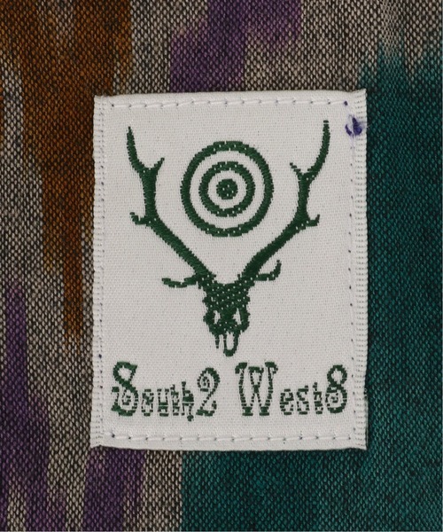 South2 West8（サウスツーウェストエイト）の「【South2 West8 / サウスツーウエストエイト】 Ikat Wave グロサリーバッグ（ショルダーバッグ・メンズ・グリーン・FREE）」の4枚目の写真