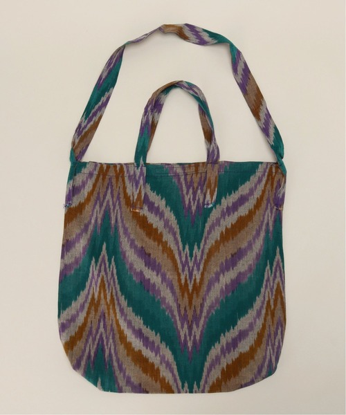 South2 West8（サウスツーウェストエイト）の「【South2 West8 / サウスツーウエストエイト】 Ikat Wave グロサリーバッグ（ショルダーバッグ・メンズ・グリーン・FREE）」の2枚目の写真