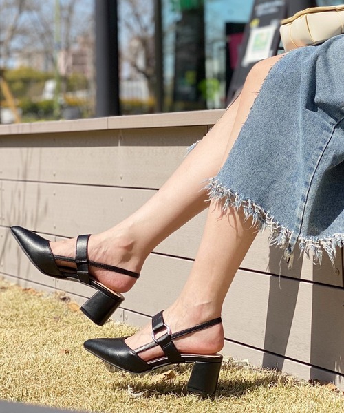 attagirl(アタガール)の「ポインテッドトゥバックストラップミュールパンプス(パンプス・レディース・ホワイト/ホワイト系その他/ブラック系その他/グレー系その他/ベージュ系その他/ブラック/ブラウン/ベージュ・S/M/L/LL)」の15枚目の写真