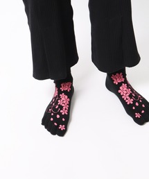 WARMTH（ワームス）の「warmth / ウォームス さくら柄/紅葉柄 五本指靴下 sakura socks WST（ソックス/靴下）」
