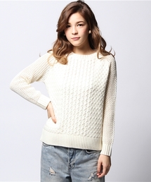 ROSE BUD | LK-14295 C/N L/S P/O C/N L/S P/O(ニット/セーター)