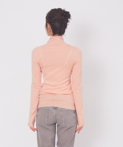 Rouge vif(ルージュヴィフ)の「丸胴フライスタートル(Tシャツ/カットソー・レディース・ピンク/ブラック/アイボリー・フリー)」の13枚目の写真