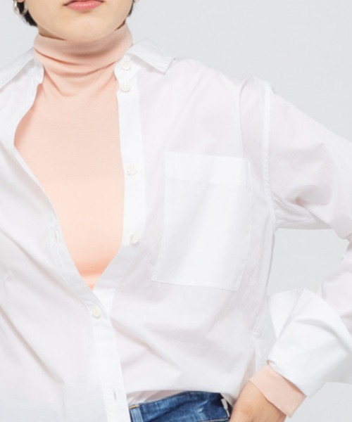 Rouge vif(ルージュヴィフ)の「丸胴フライスタートル(Tシャツ/カットソー・レディース・ピンク/ブラック/アイボリー・フリー)」の1枚目の写真