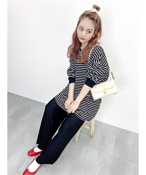 jumelle(ジュメロ)の「プリーツパンツ(その他パンツ・レディース・ブラック/グレイッシュベージュ・FREE)」の8枚目の写真