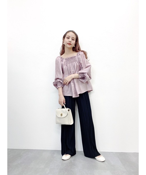 jumelle(ジュメロ)の「プリーツパンツ(その他パンツ・レディース・ブラック/グレイッシュベージュ・FREE)」の5枚目の写真