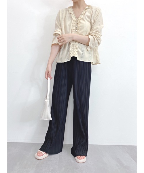 jumelle(ジュメロ)の「プリーツパンツ(その他パンツ・レディース・ブラック/グレイッシュベージュ・FREE)」の10枚目の写真