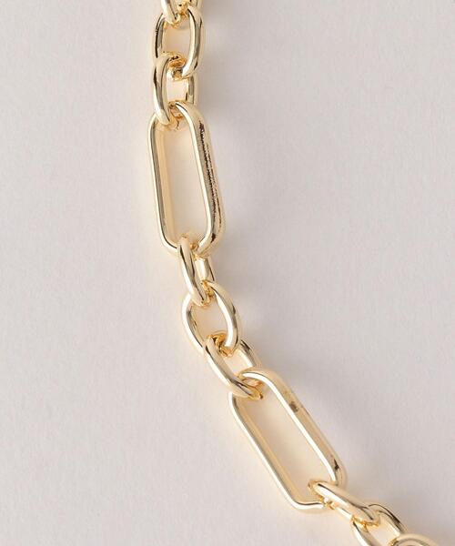 BEAUTY&YOUTH UNITED ARROWS（ビューティーアンドユースユナイテッドアローズ）の「BY メタルチェーンコンビショートネックレス（ネックレス・レディース・ゴールド・FREE）」の2枚目の写真