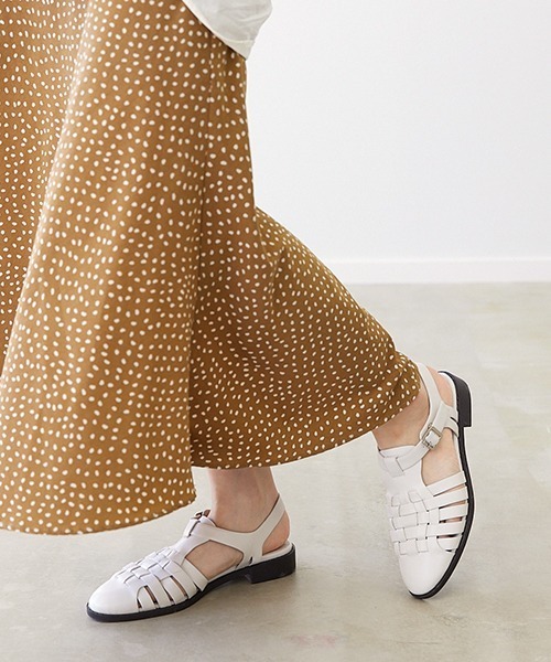 JELLY BEANS（ジェリービーンズ）の「グルカサンダル(216-30100)JELLY BEANS(ジェリービーンズ)（サンダル・レディース・アイボリー/カーキ/ブラック・M/L/S）」の2枚目の写真