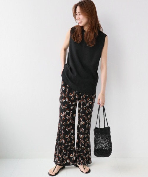 JOURNAL STANDARD relume(ジャーナルスタンダード レリューム)の「TCワッフルノースリーブ◆(Tシャツ/カットソー・レディース・ホワイト/ベージュ/ネイビー/グレー/ブラック・FREE)」の7枚目の写真