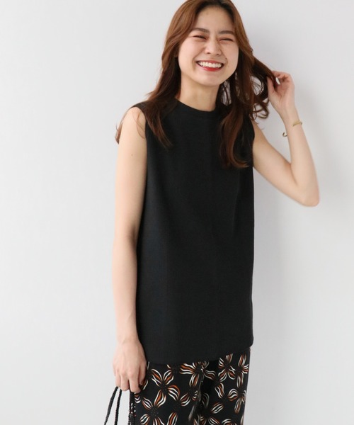 JOURNAL STANDARD relume(ジャーナルスタンダード レリューム)の「TCワッフルノースリーブ◆(Tシャツ/カットソー・レディース・ホワイト/ベージュ/ネイビー/グレー/ブラック・FREE)」の10枚目の写真