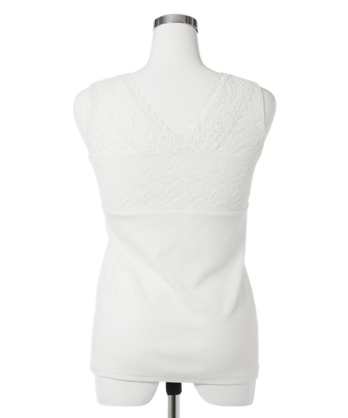 DRWCYS（ドロシーズ）の「デザインレースタンク（タンクトップ・レディース・ホワイト/ブラック・FREE）」の5枚目の写真