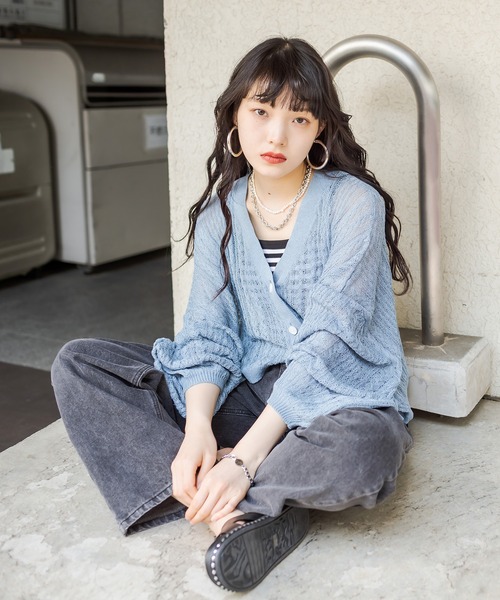 RASVOA（ラスボア）の「サマーニットショートカーディガン/ボレロ