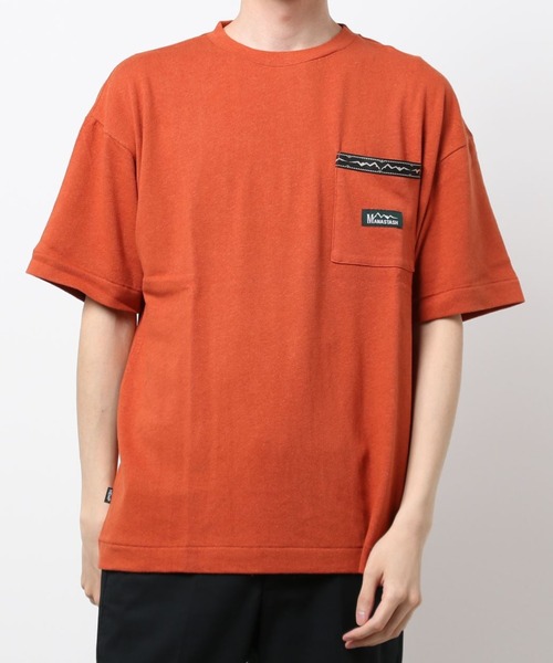 MANASTASH（マナスタッシュ）の「MANASTASH/マナスタッシュ/ヘンプポケットTシャツ/HEMP POCKET TEE（Tシャツ/カットソー・メンズ・オレンジ系その他/ナチュラル/ブラック・MEDIUM/X-LARGE/LARGE）」の3枚目の写真