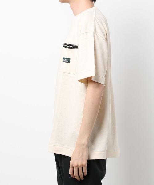 MANASTASH（マナスタッシュ）の「MANASTASH/マナスタッシュ/ヘンプポケットTシャツ/HEMP POCKET TEE（Tシャツ/カットソー・メンズ・オレンジ系その他/ナチュラル/ブラック・MEDIUM/X-LARGE/LARGE）」の6枚目の写真