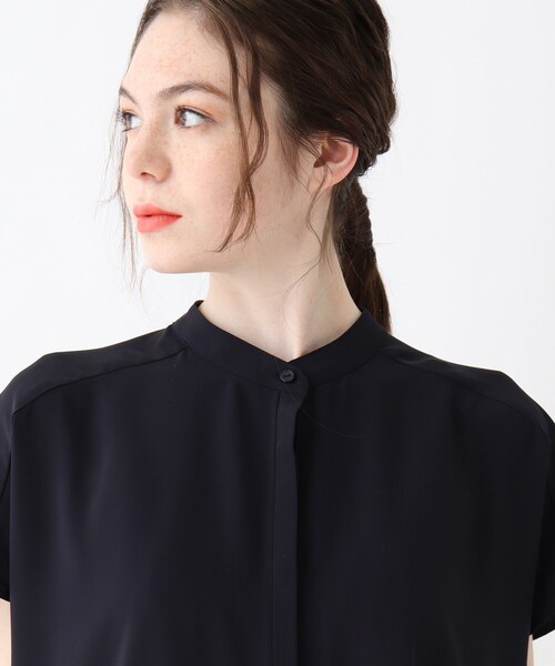 SHOO・LA・RUE（シューラルー）の「◆レースバンドカラーブラウス（シャツ/ブラウス・レディース・ホワイト/ダークネイビー・02/03/04）」の8枚目の写真