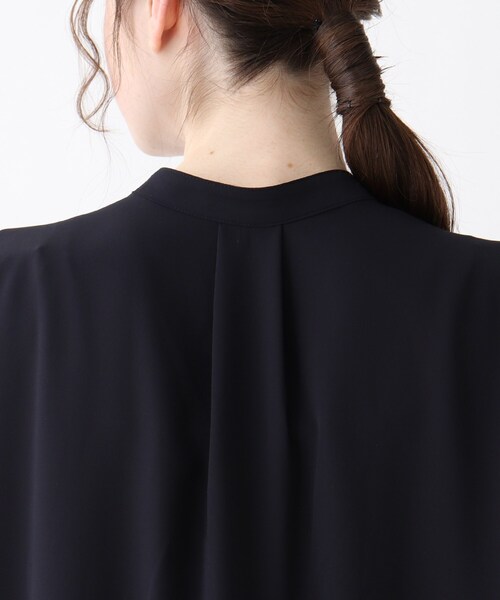 SHOO・LA・RUE（シューラルー）の「◆レースバンドカラーブラウス（シャツ/ブラウス・レディース・ホワイト/ダークネイビー・02/03/04）」の10枚目の写真