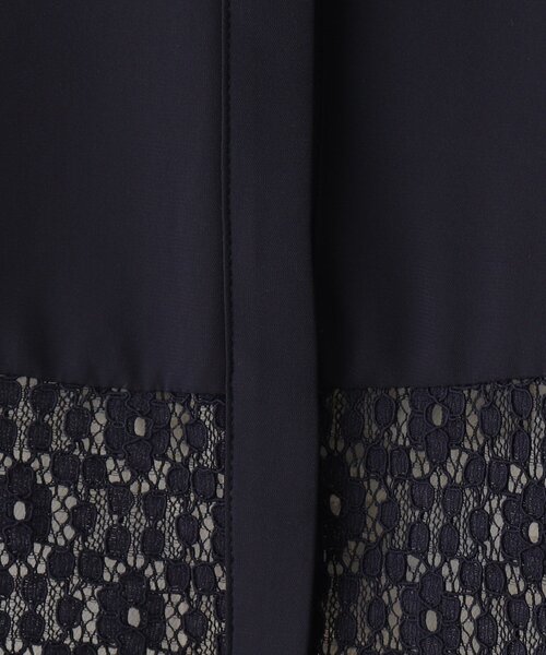 SHOO・LA・RUE（シューラルー）の「◆レースバンドカラーブラウス（シャツ/ブラウス・レディース・ホワイト/ダークネイビー・02/03/04）」の5枚目の写真