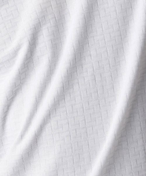 HIDEAWAYS NICOLE（ハイダウェイニコル）の「バスケット柄風VネックTシャツ（Tシャツ/カットソー・メンズ・ホワイト/ブラック/ネイビー/ボルドー・MEDIUM/LARGE/X-LARGE）」の13枚目の写真